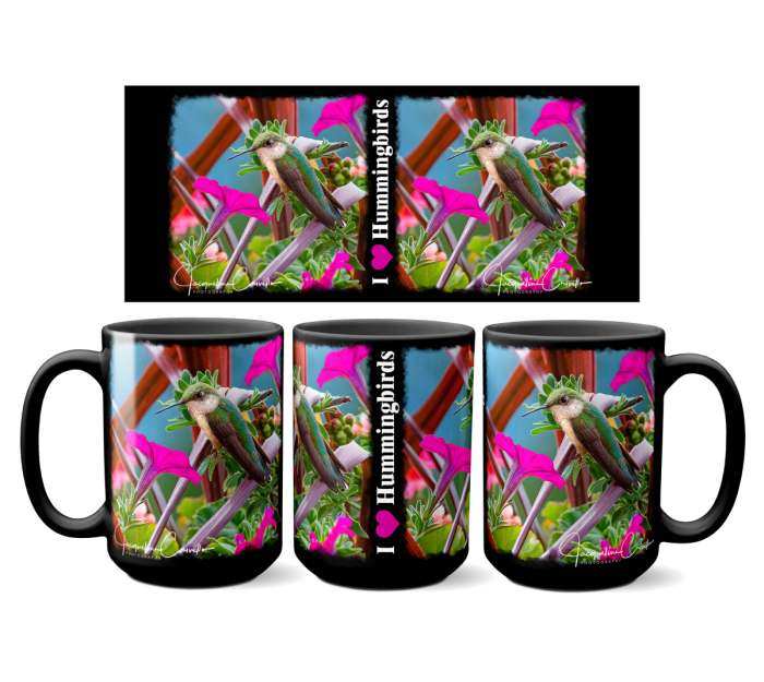 I Love Hummingbirds Coffee Mug 15 oz. Set of 2